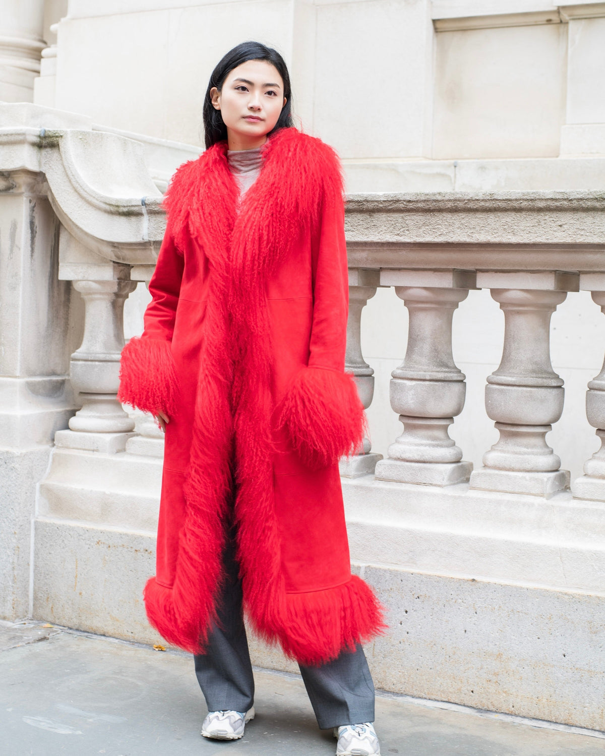 Dorothy Suede Maxi Coat