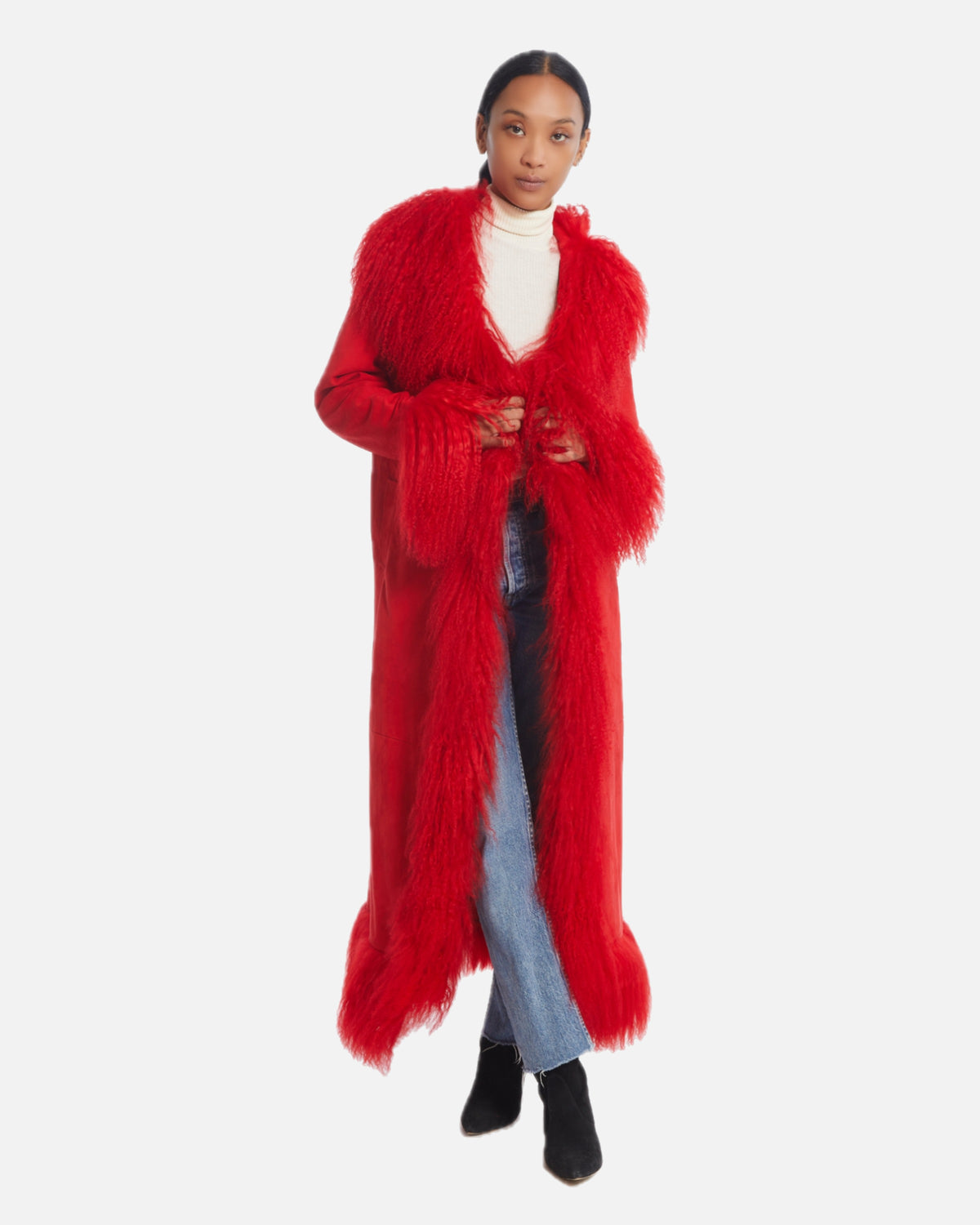 Dorothy Suede Maxi Coat