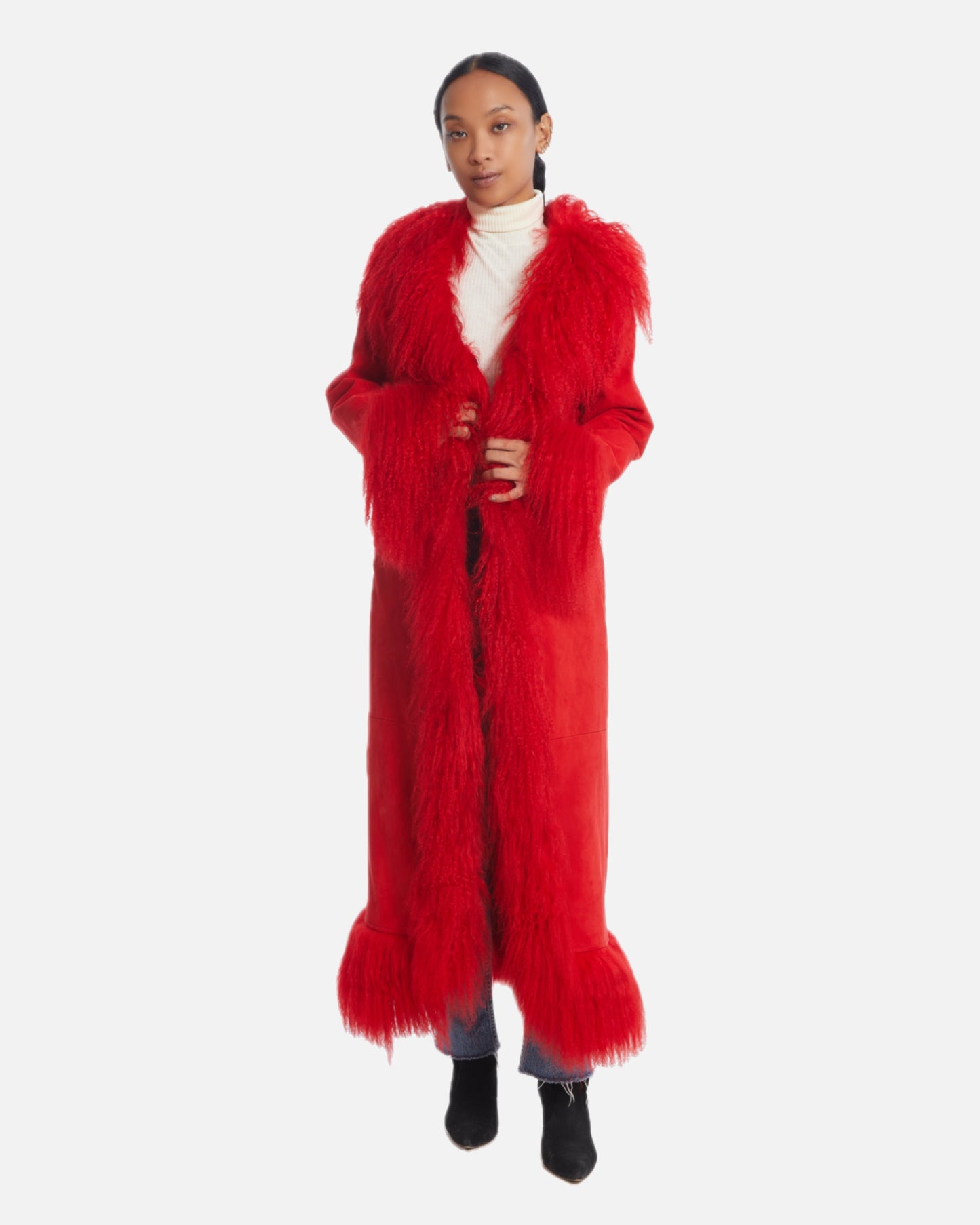 Dorothy Suede Maxi Coat