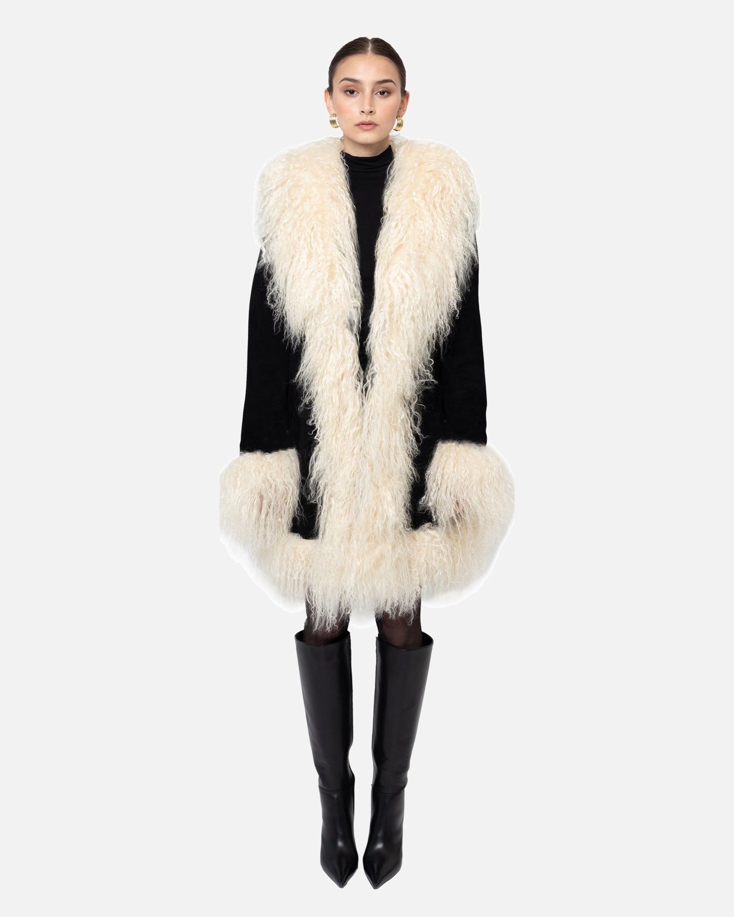 Dorothy Suede Midi Coat