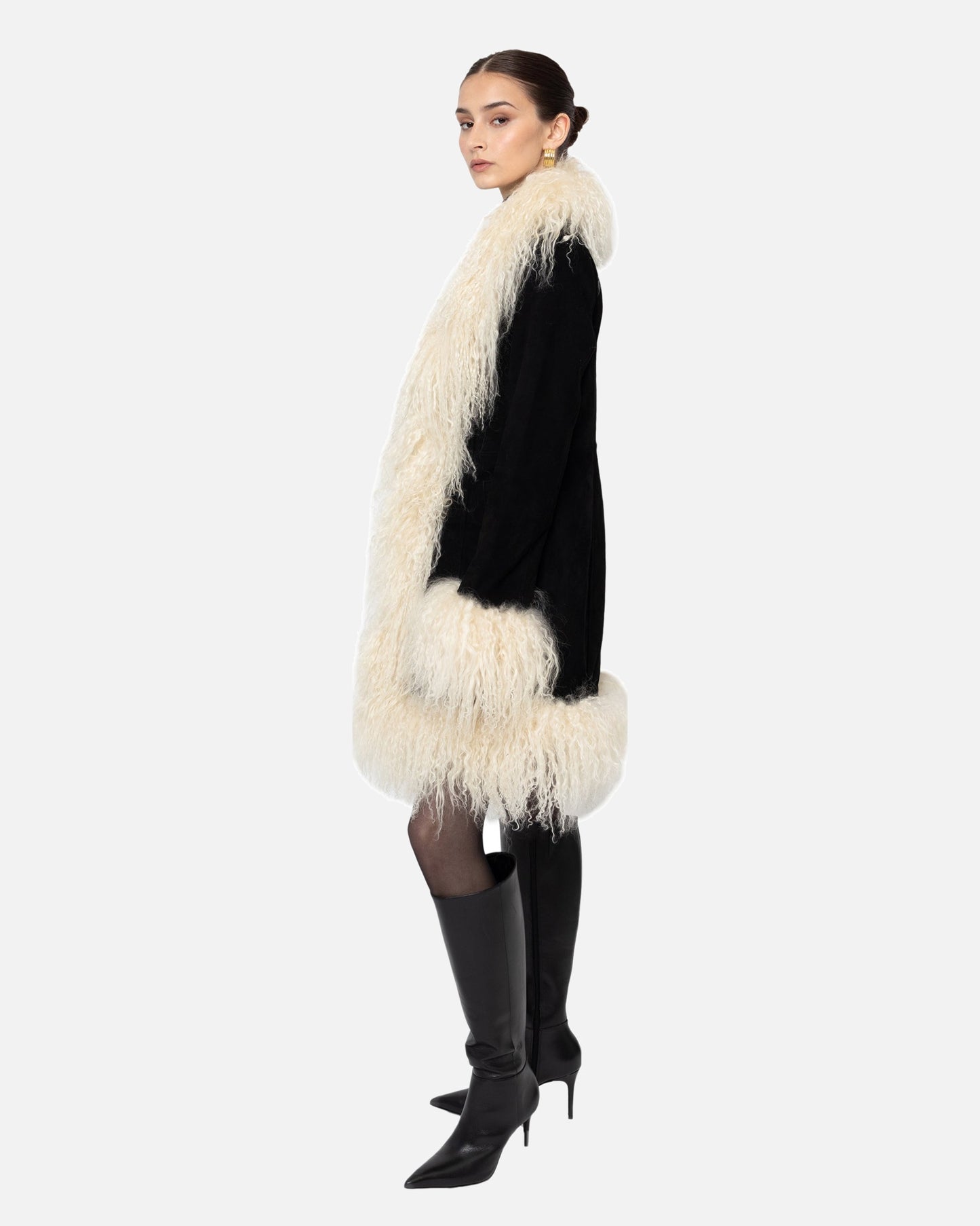 Dorothy Suede Midi Coat