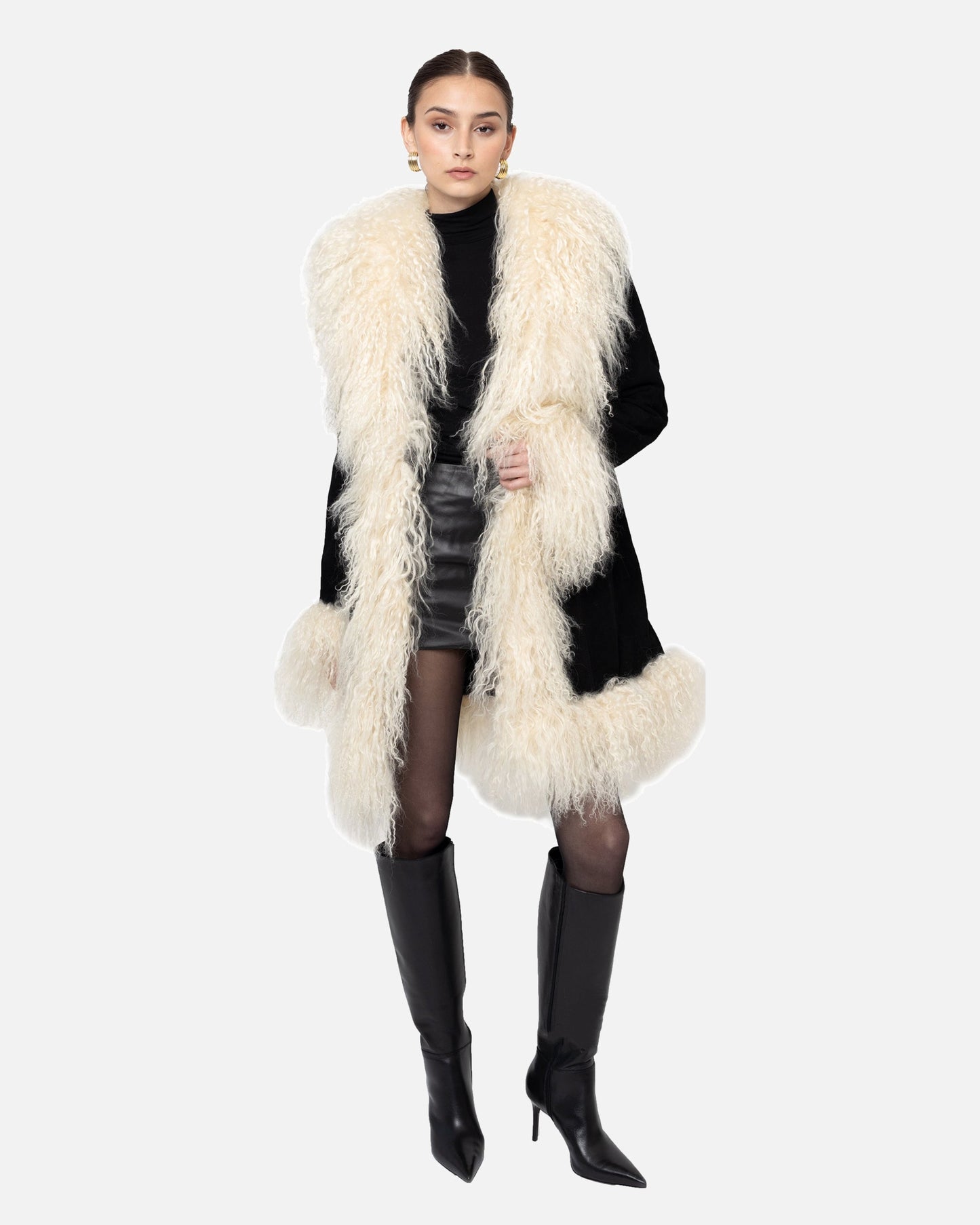 Dorothy Suede Midi Coat