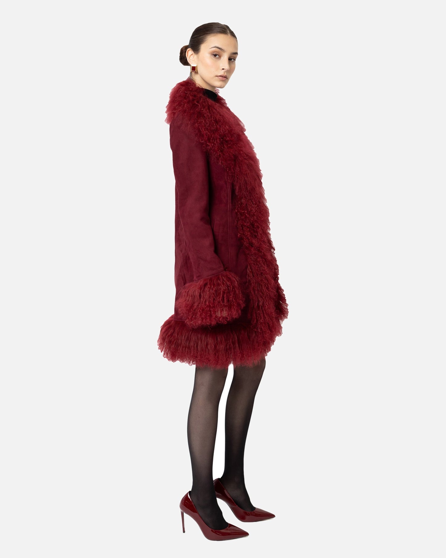 Dorothy Suede Midi Coat