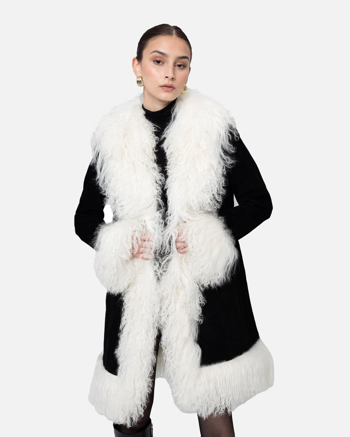 Dorothy Suede Midi Coat