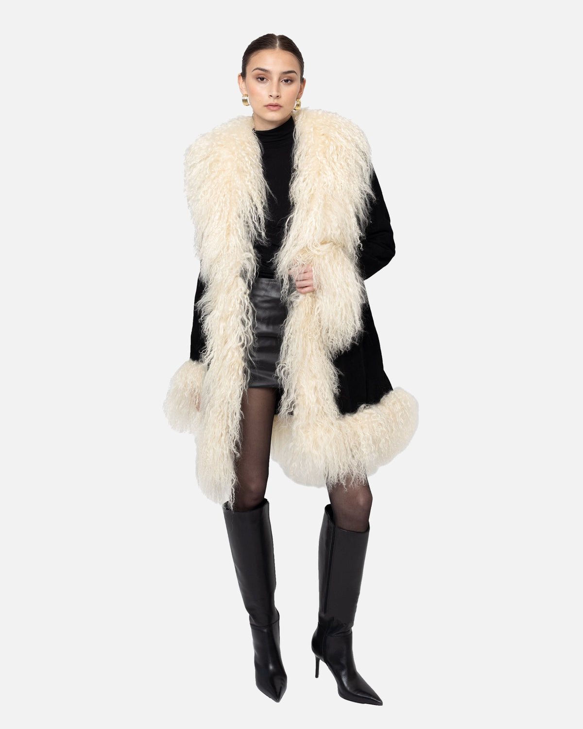 Dorothy Suede Midi Coat