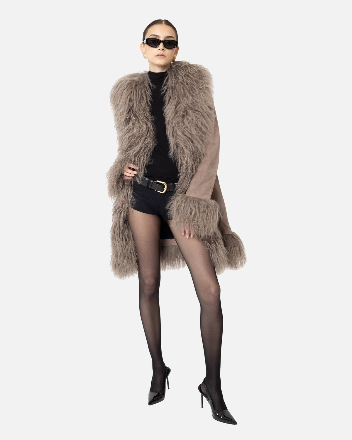Dorothy Suede Midi Coat