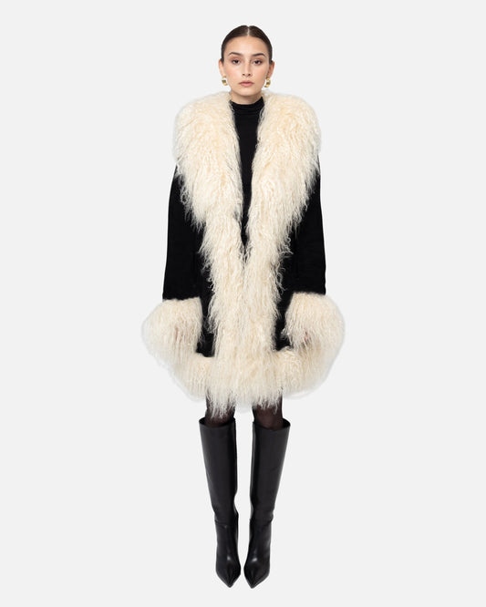 Dorothy Suede Midi Coat