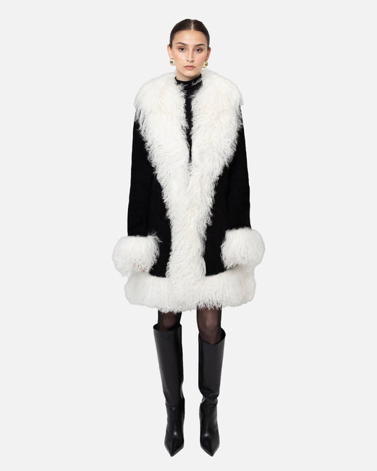 Dorothy Suede Midi Coat
