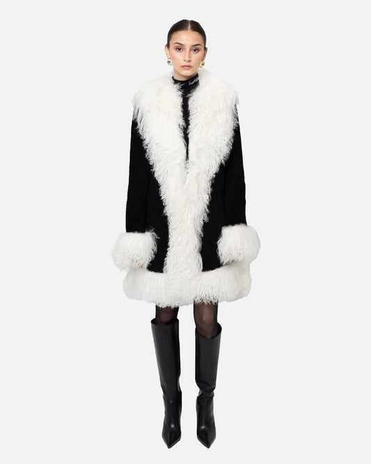 Dorothy Suede Midi Coat
