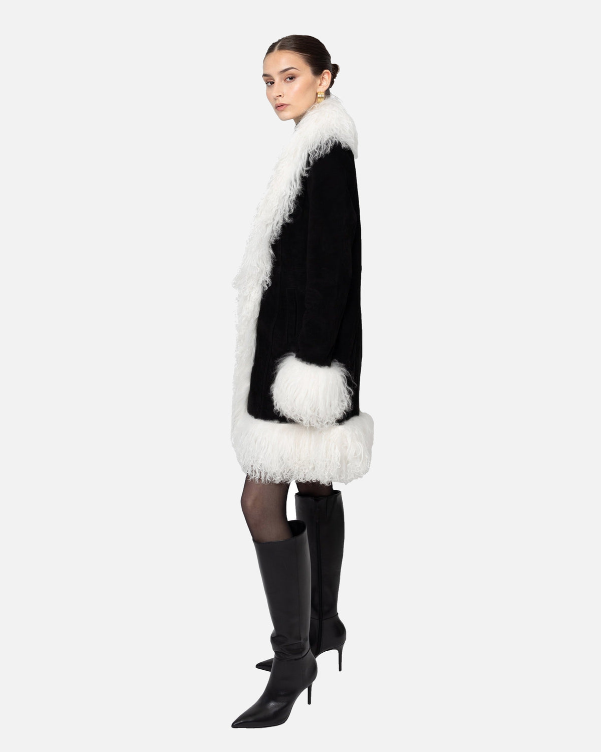 Dorothy Suede Midi Coat