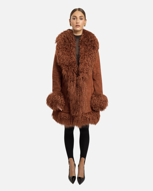 Dorothy Suede Midi Coat