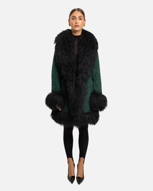 Dorothy Suede Midi Coat
