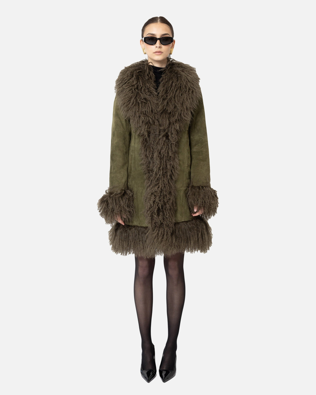 Dorothy Suede Midi Coat