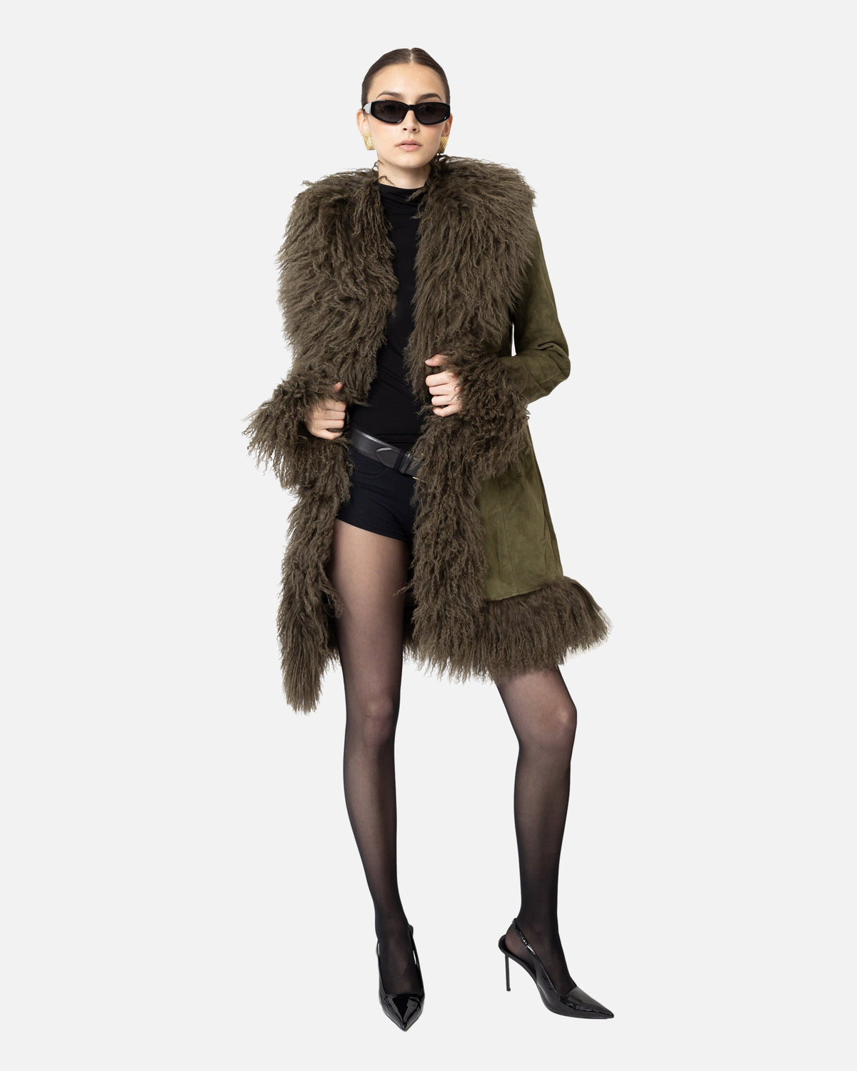 Dorothy Suede Midi Coat