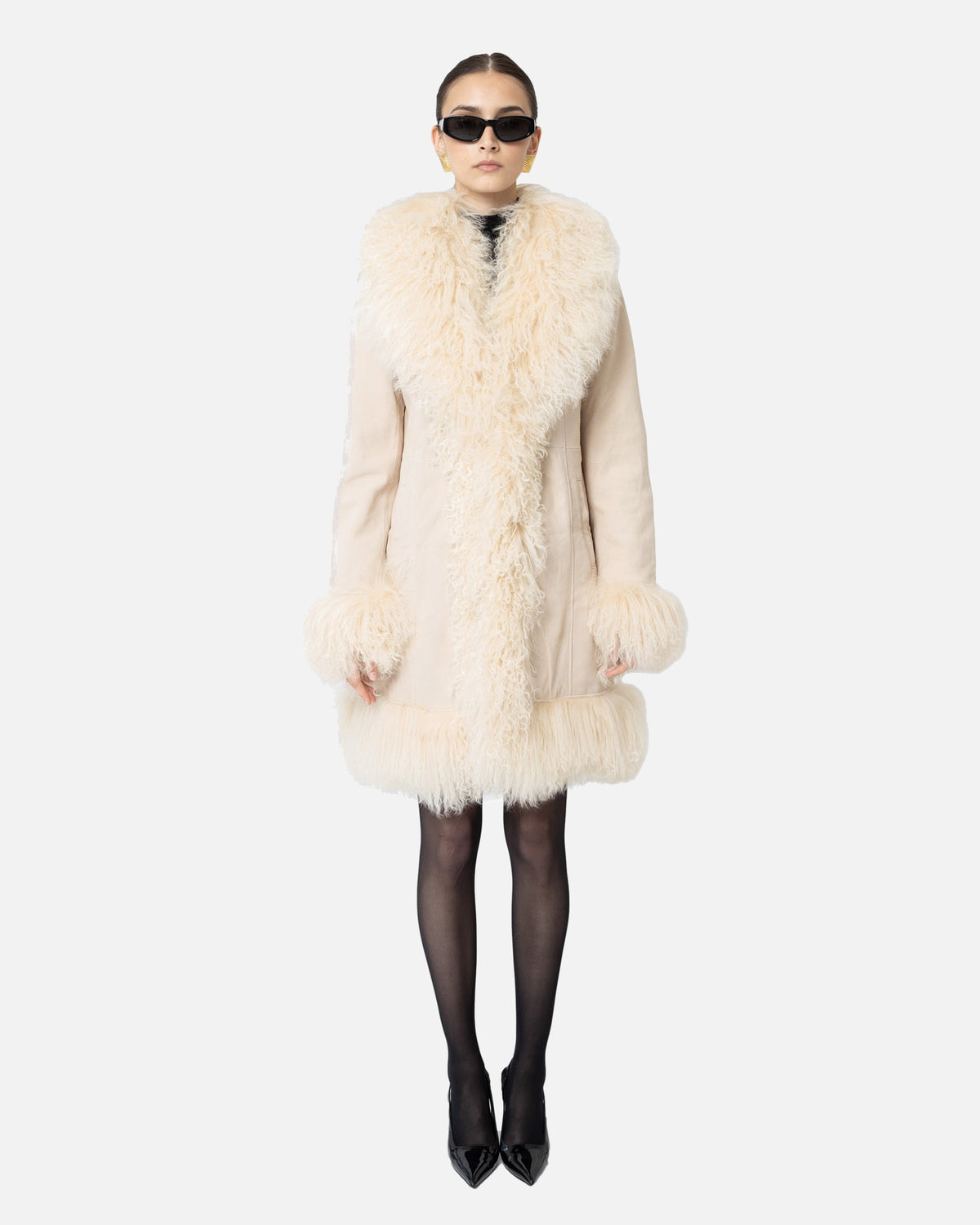 Dorothy Suede Midi Coat