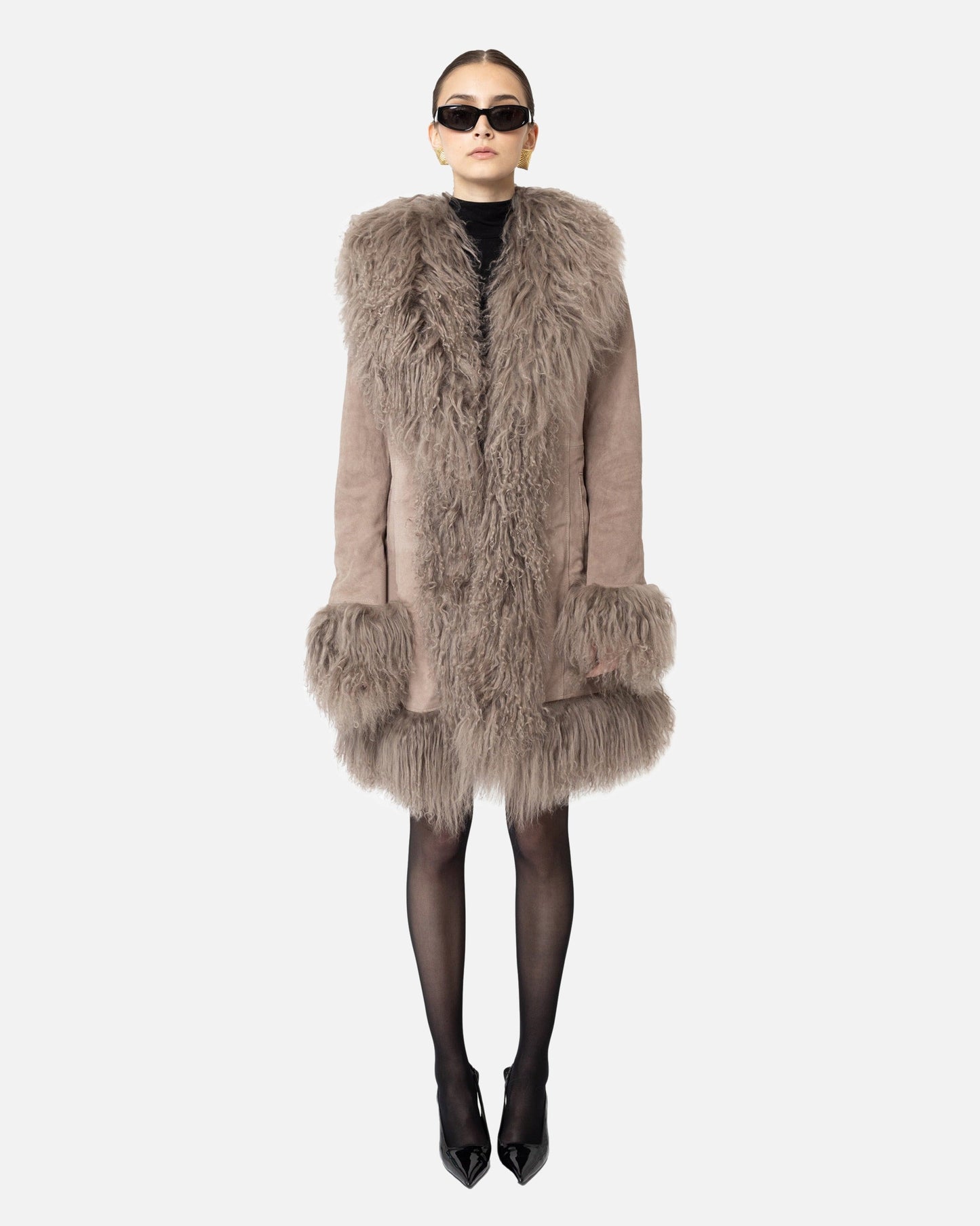 Dorothy Suede Midi Coat