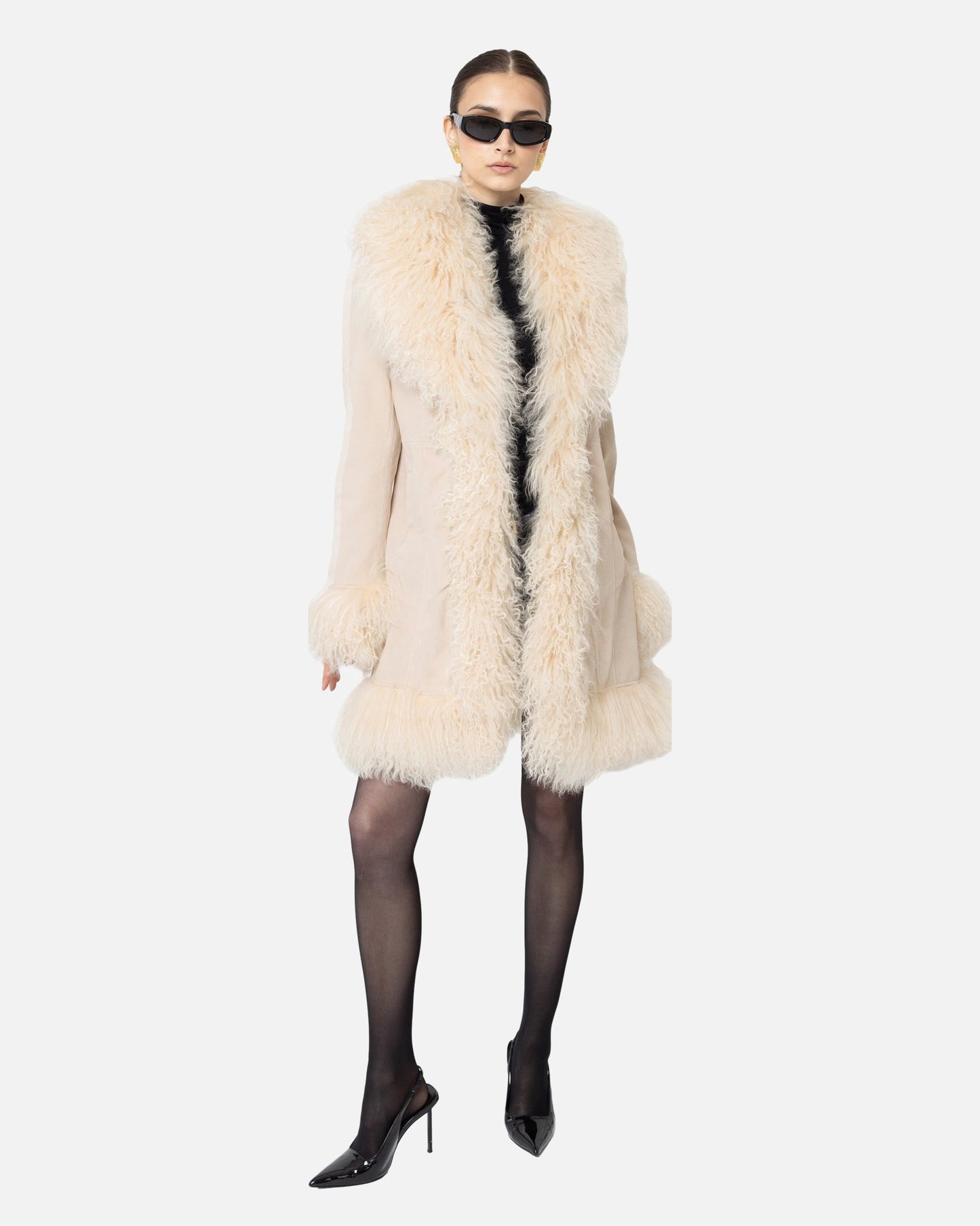 Dorothy Suede Midi Coat