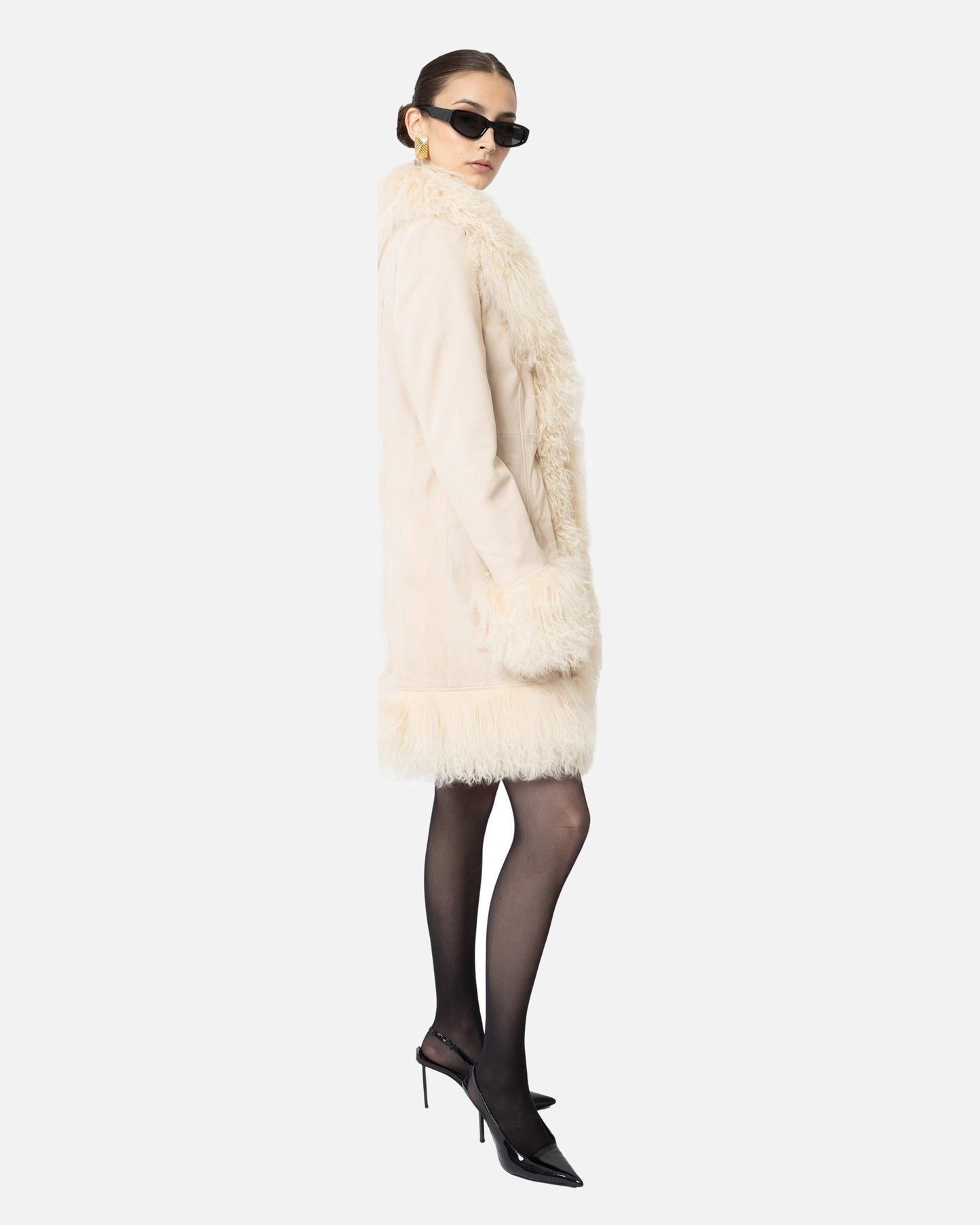 Dorothy Suede Midi Coat