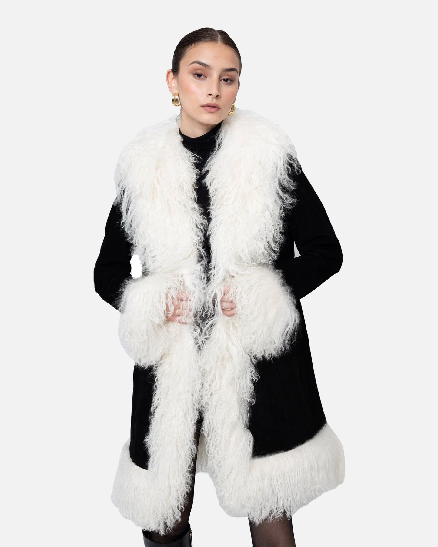Dorothy Suede Midi Coat