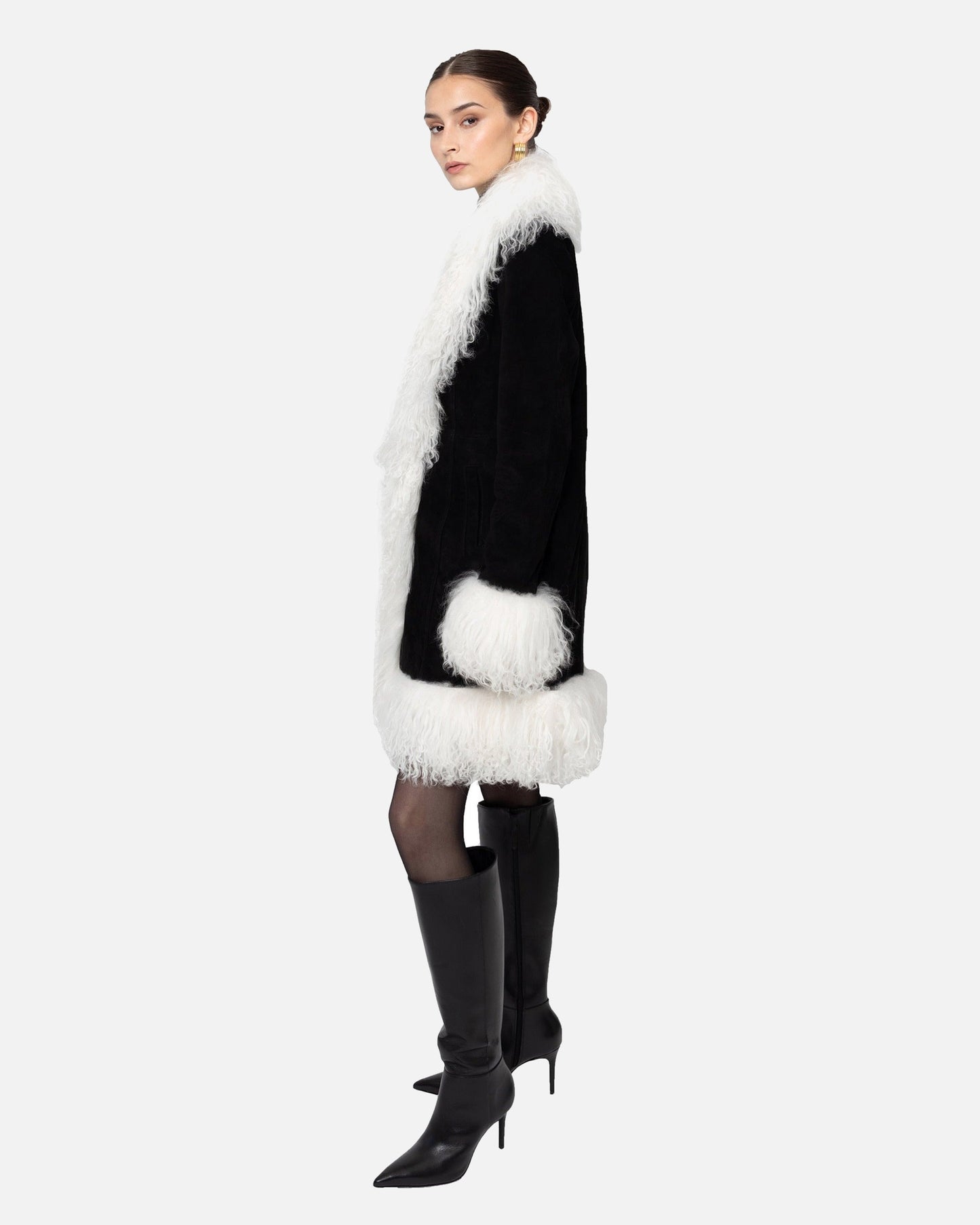 Dorothy Suede Midi Coat