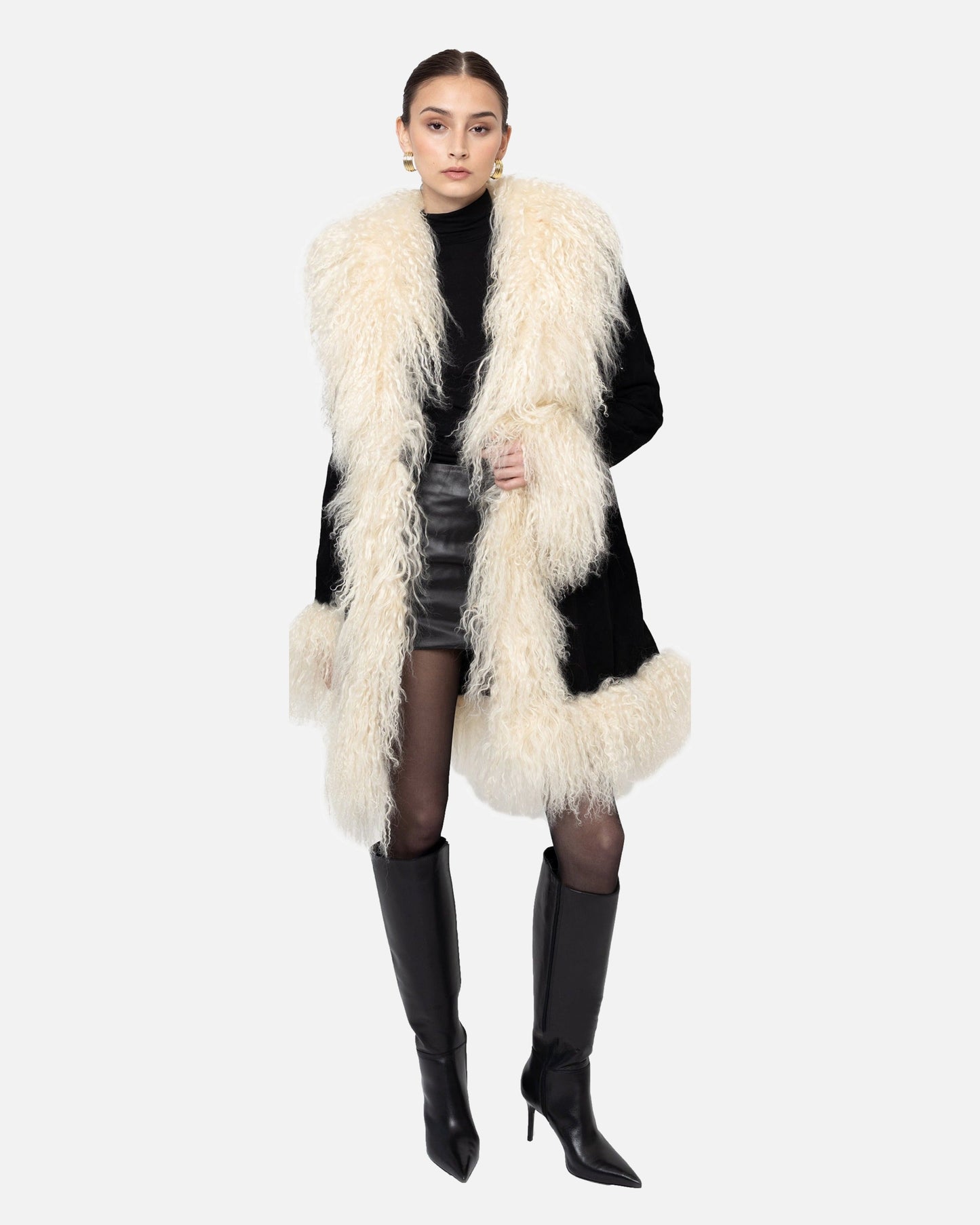 Dorothy Suede Midi Coat