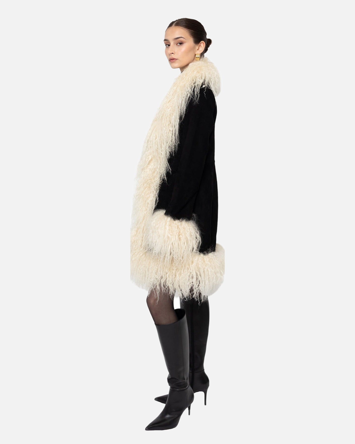 Dorothy Suede Midi Coat