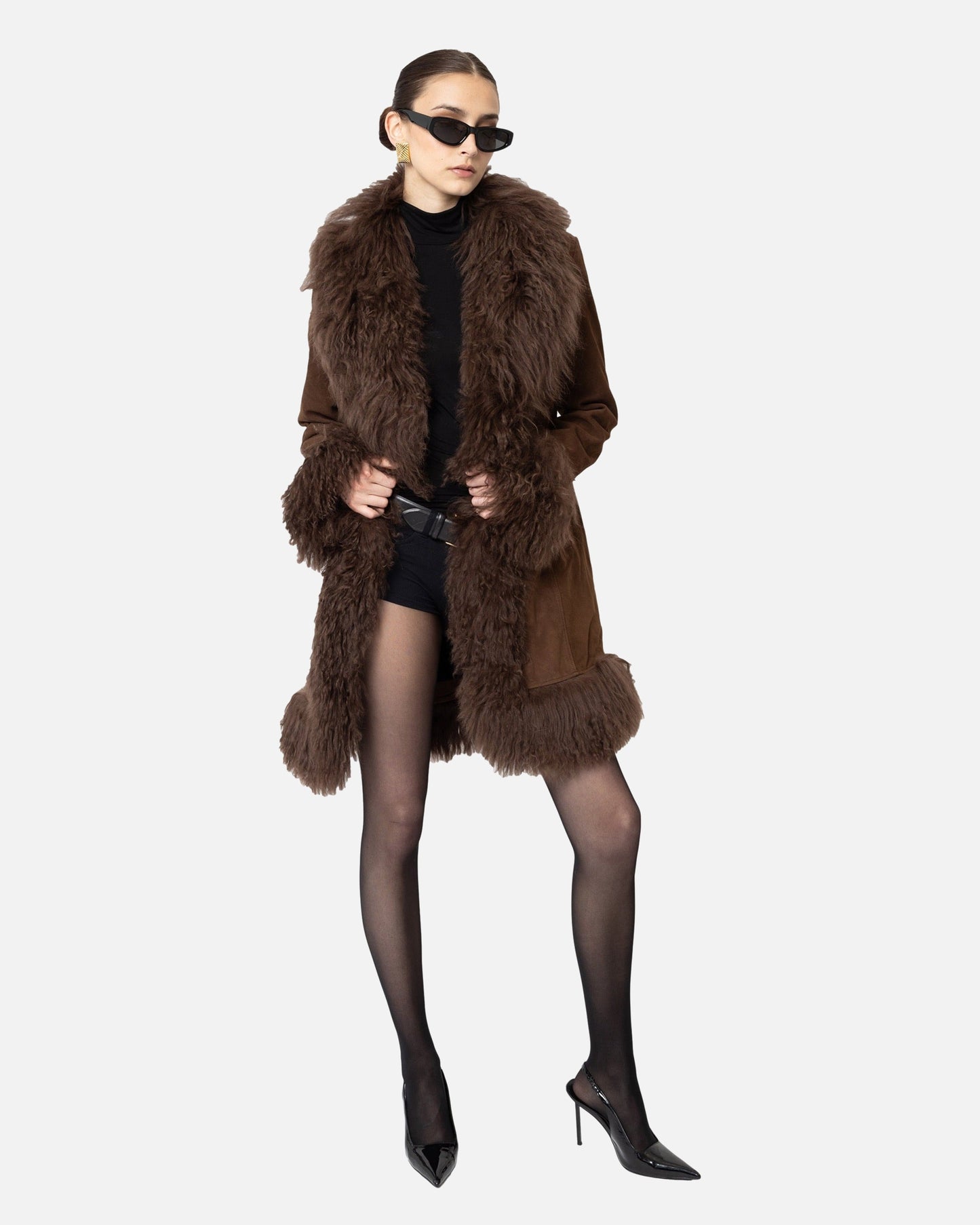 Dorothy Suede Midi Coat