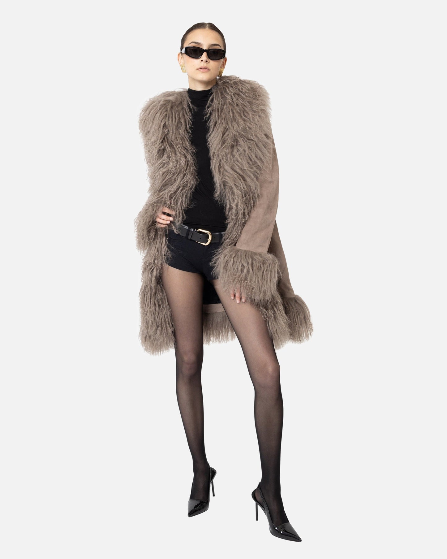 Dorothy Suede Midi Coat