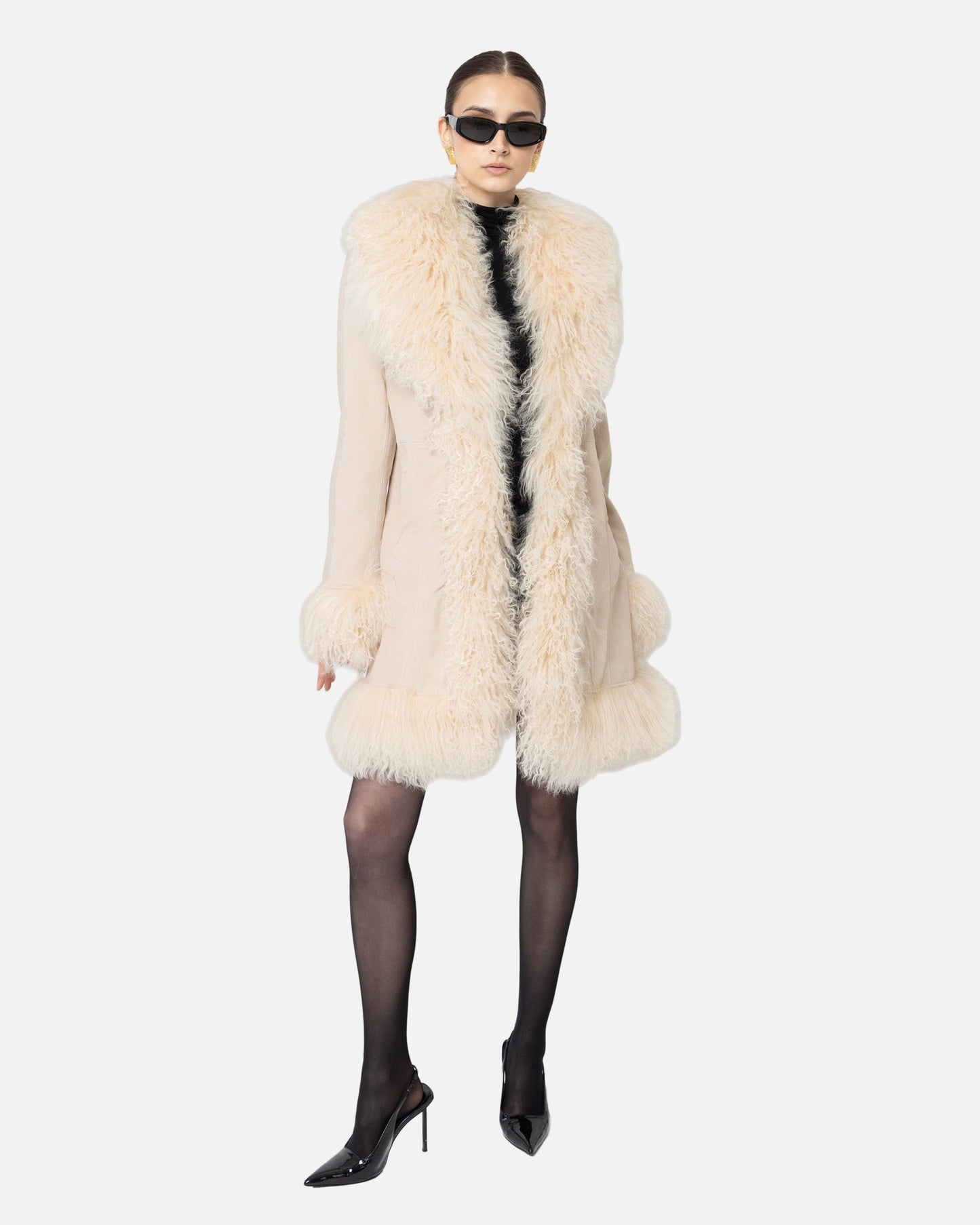 Dorothy Suede Midi Coat