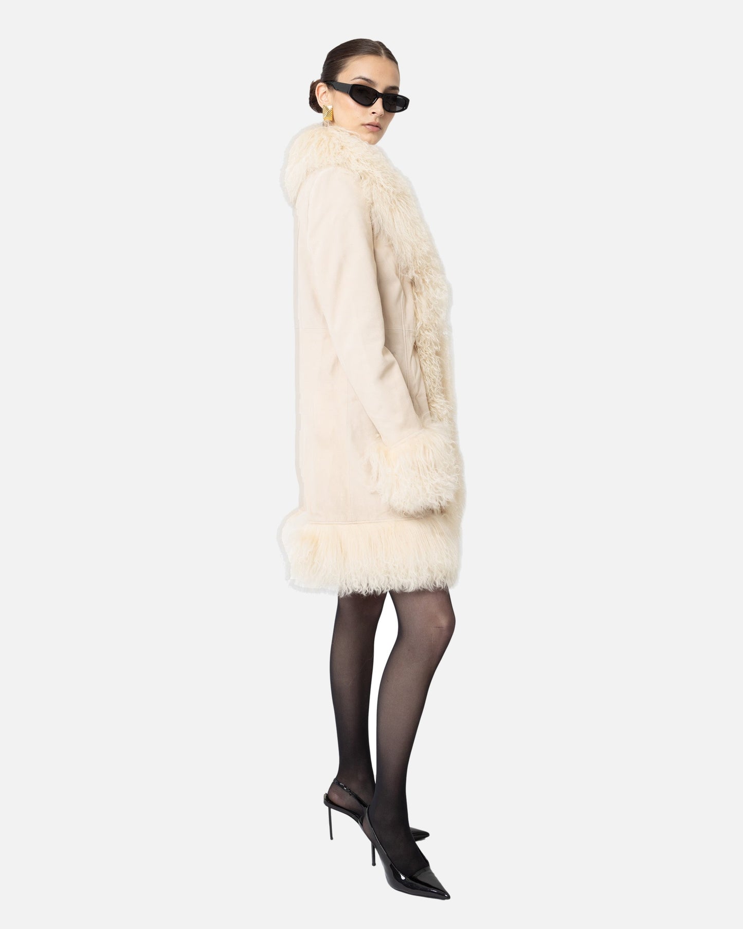 Dorothy Suede Midi Coat