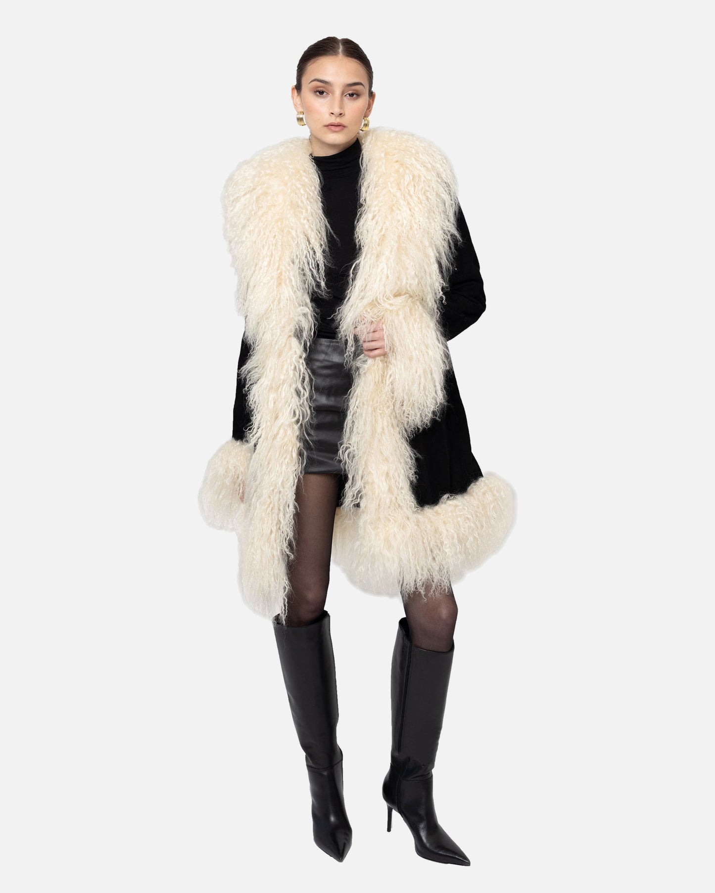 Dorothy Suede Midi Coat