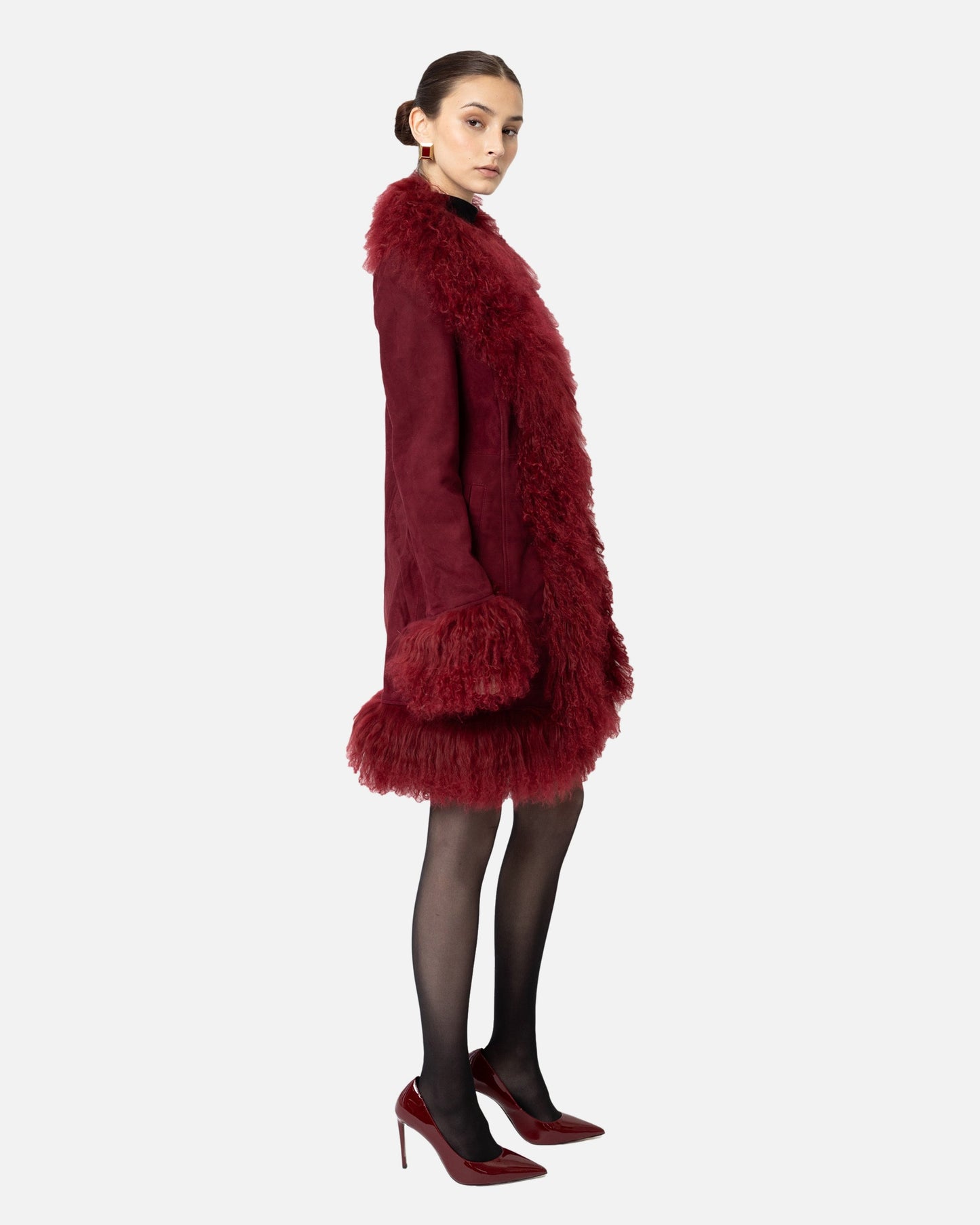 Dorothy Suede Midi Coat
