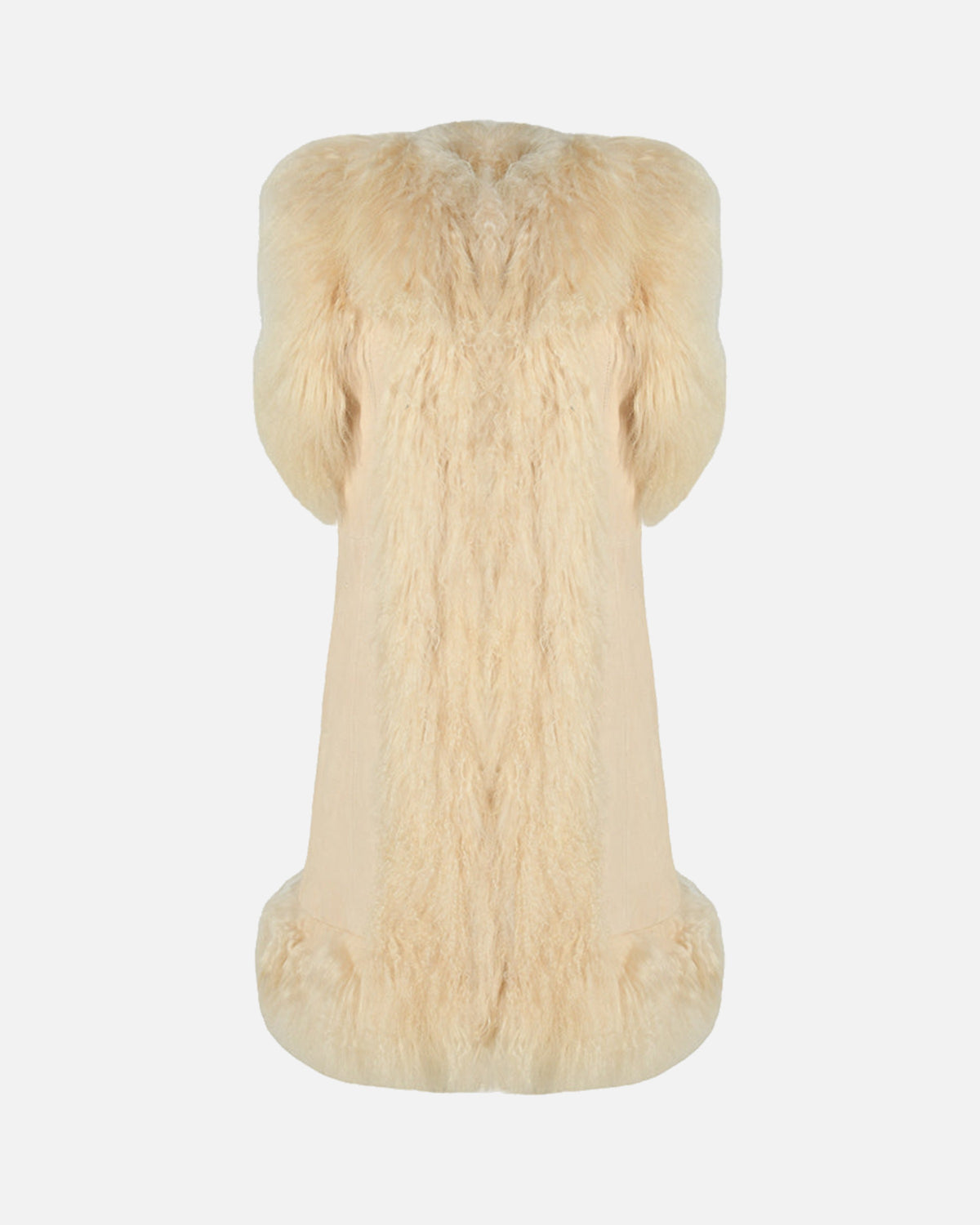 Dorothy Suede Shearling Midi Vest