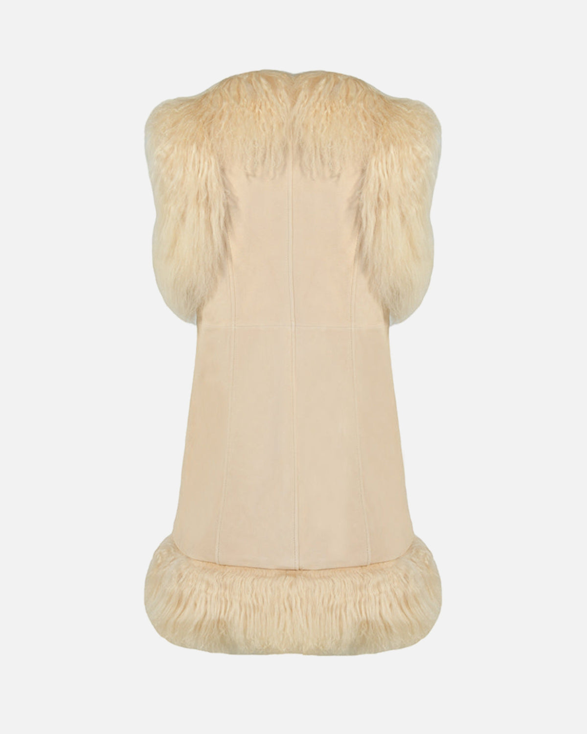 Dorothy Suede Shearling Midi Vest