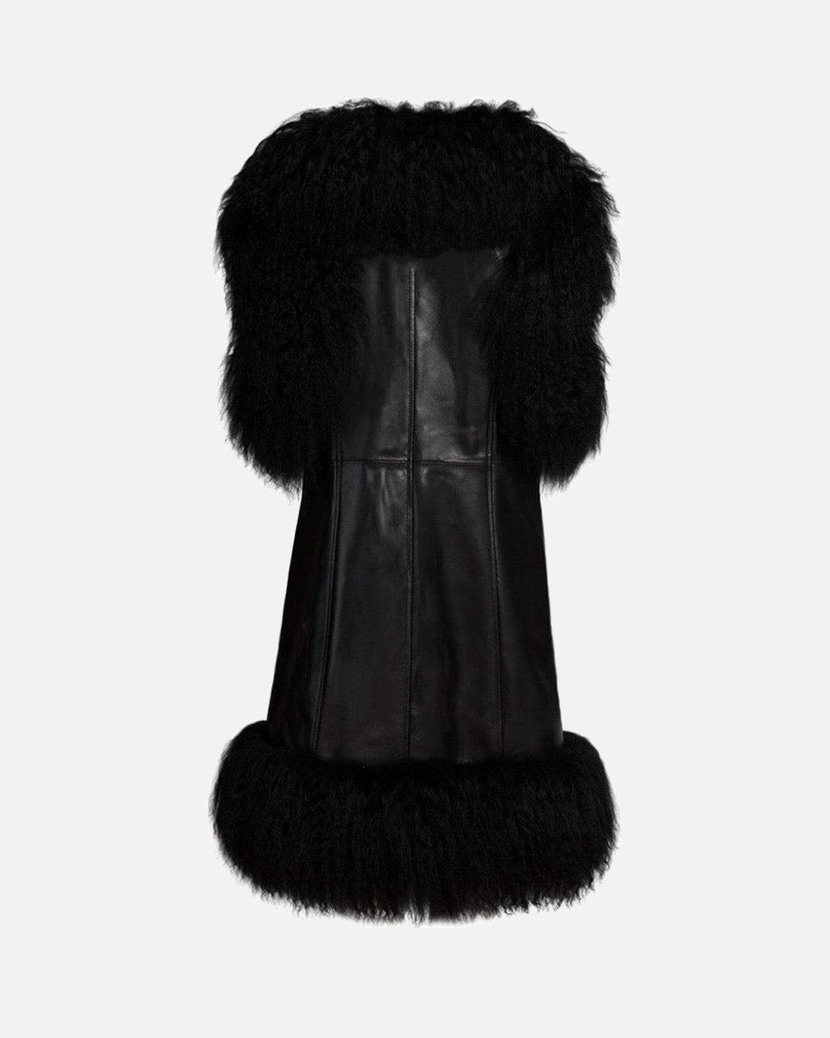Dorothy Suede Shearling Midi Vest