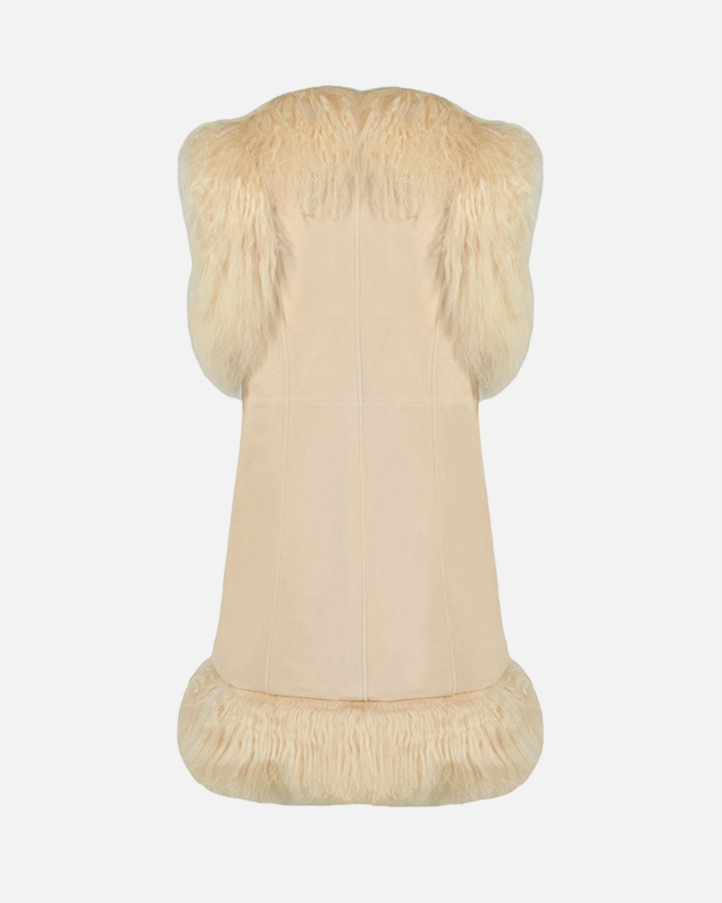 Dorothy Suede Shearling Midi Vest