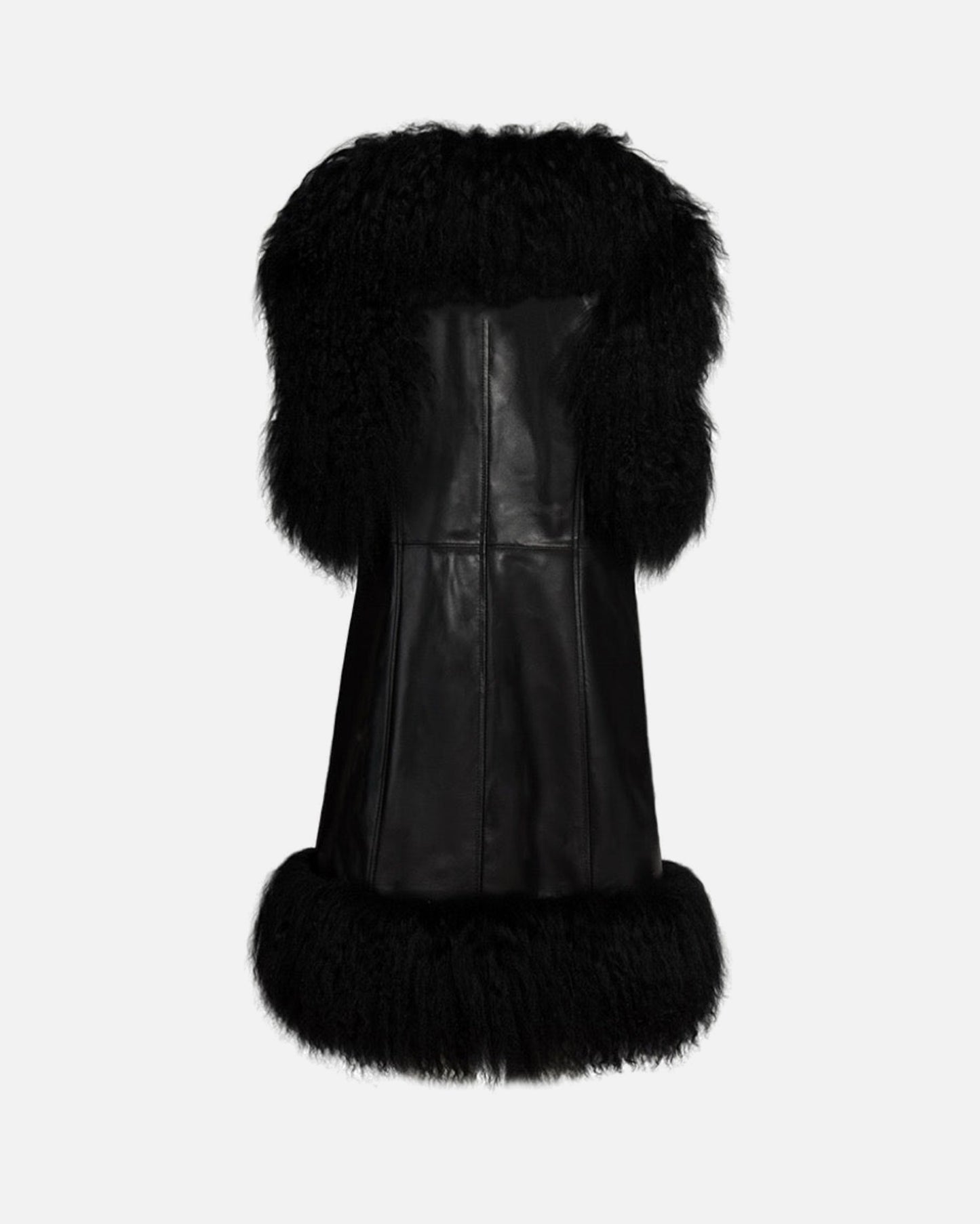 Dorothy Suede Shearling Midi Vest