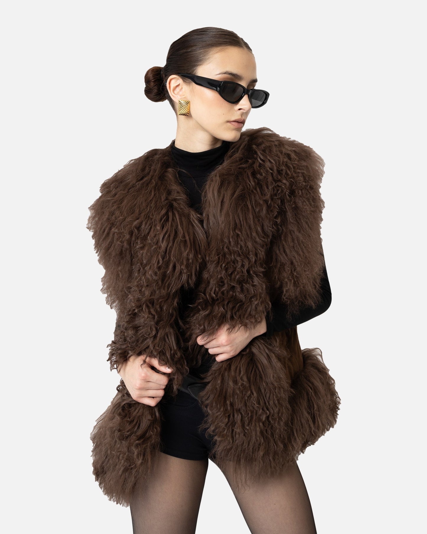 Dorothy Suede Shearling Vest