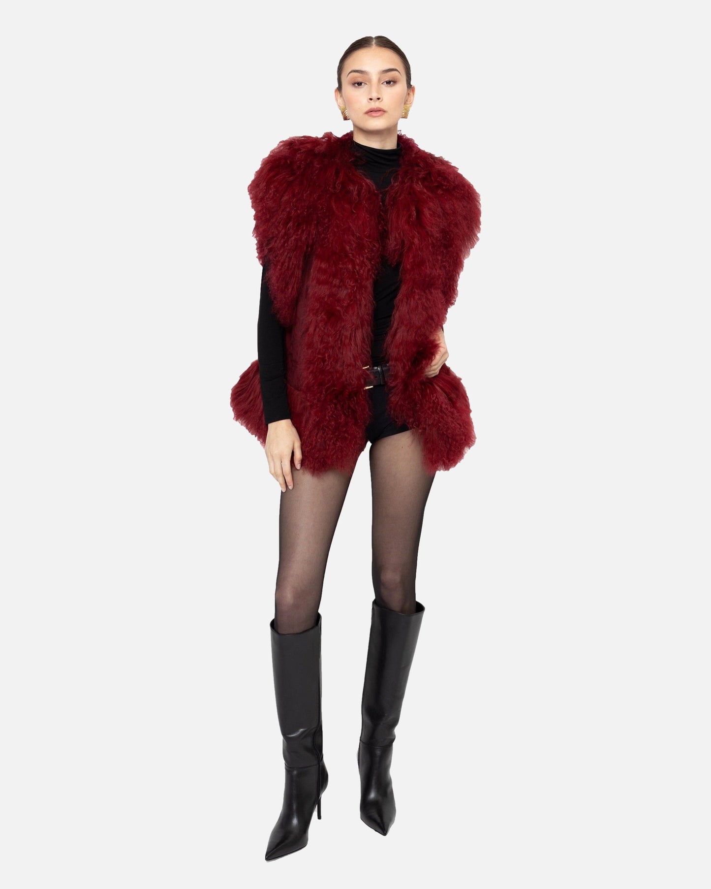 Dorothy Suede Shearling Vest