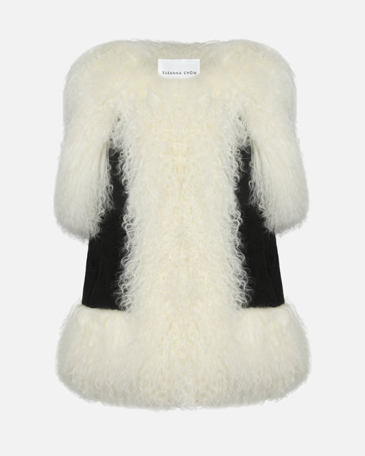 Dorothy Suede Shearling Vest