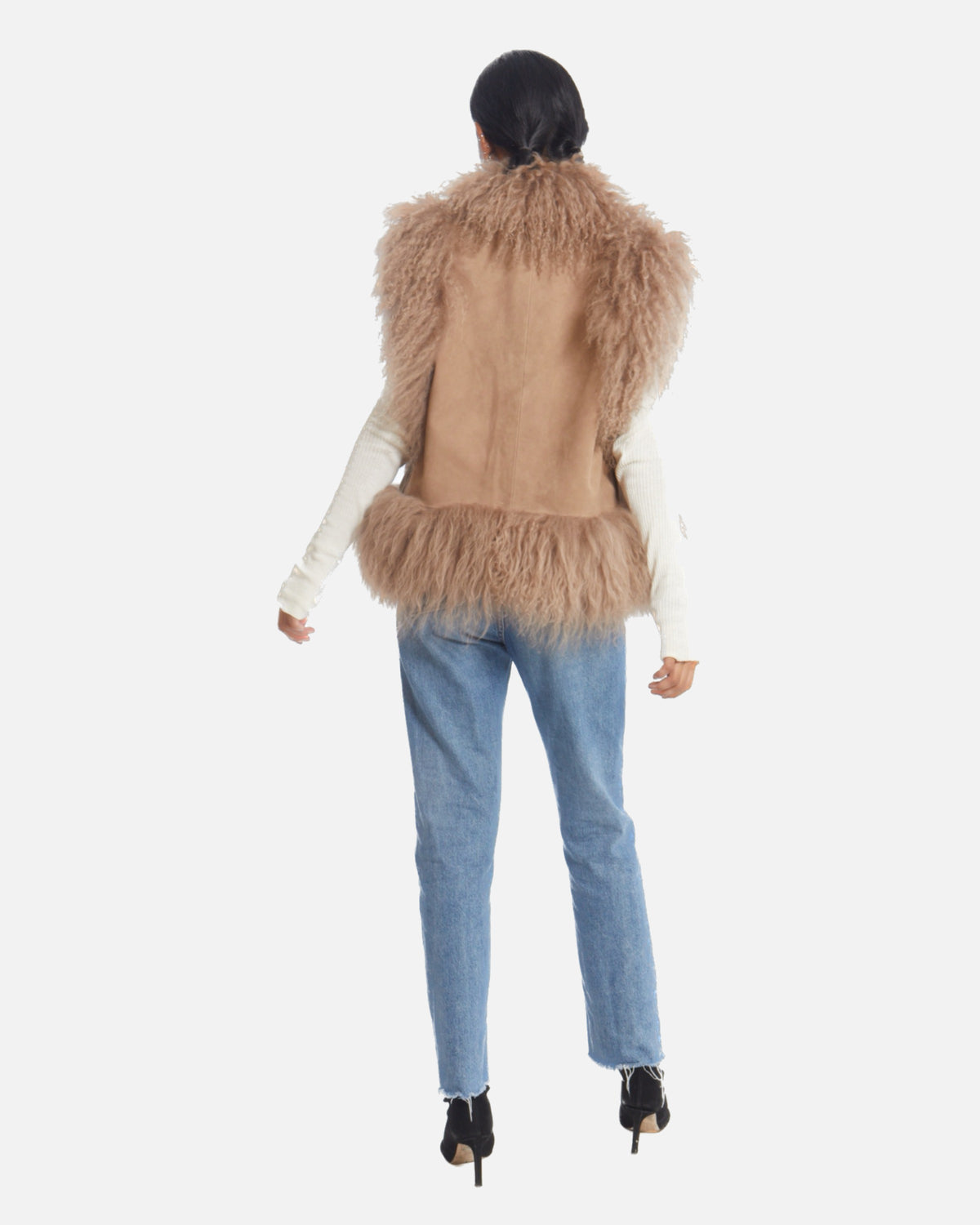 Dorothy Suede Shearling Vest