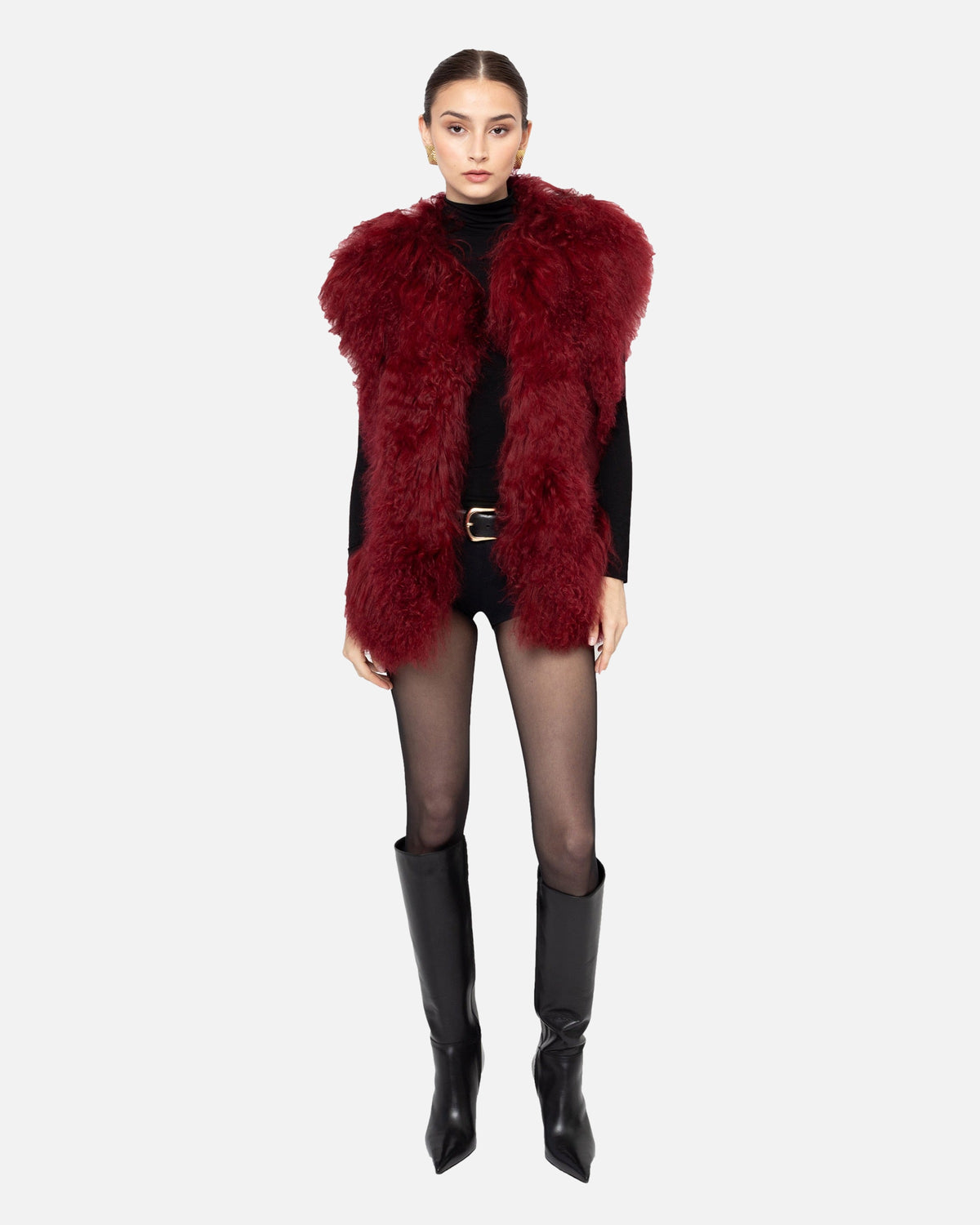 Dorothy Suede Shearling Vest