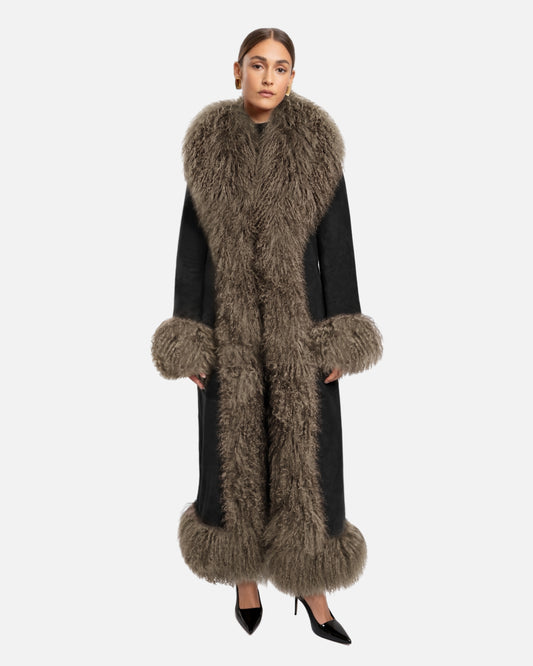 Dorothy Suede Ultra Maxi Coat