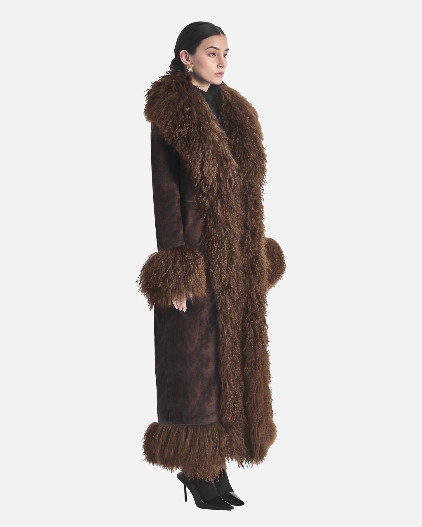 Dorothy Suede Ultra Maxi Coat