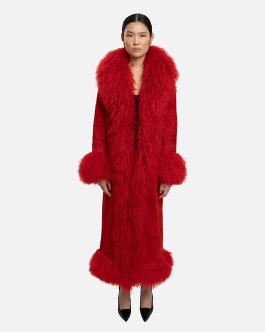 Dorothy Suede Ultra Maxi Coat