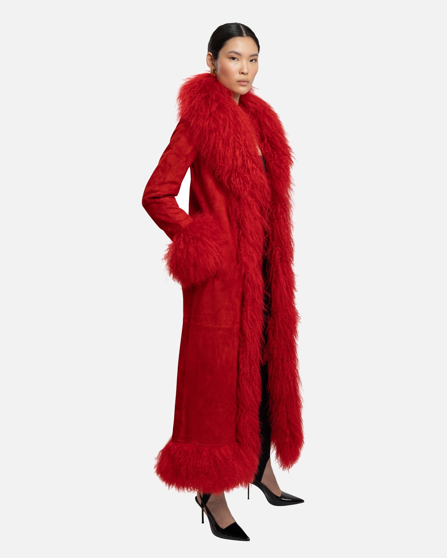 Dorothy Suede Ultra Maxi Coat