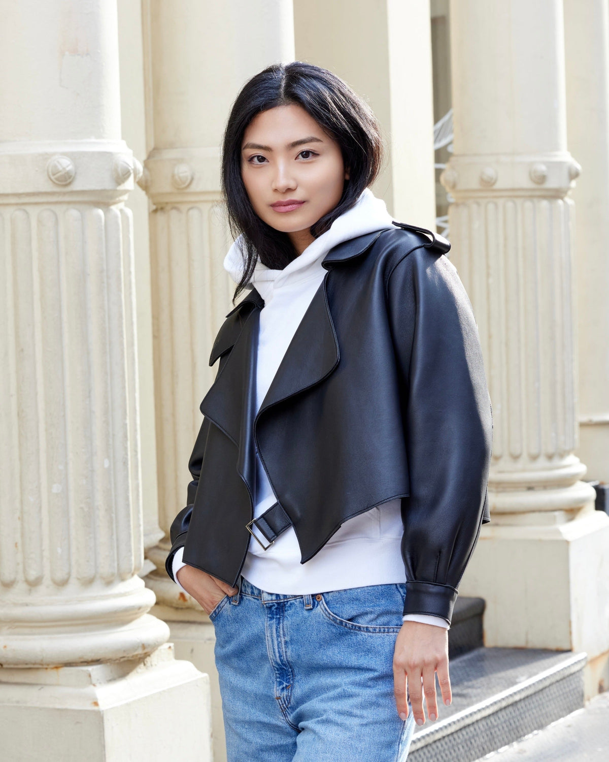 Dylan Leather Moto Jacket