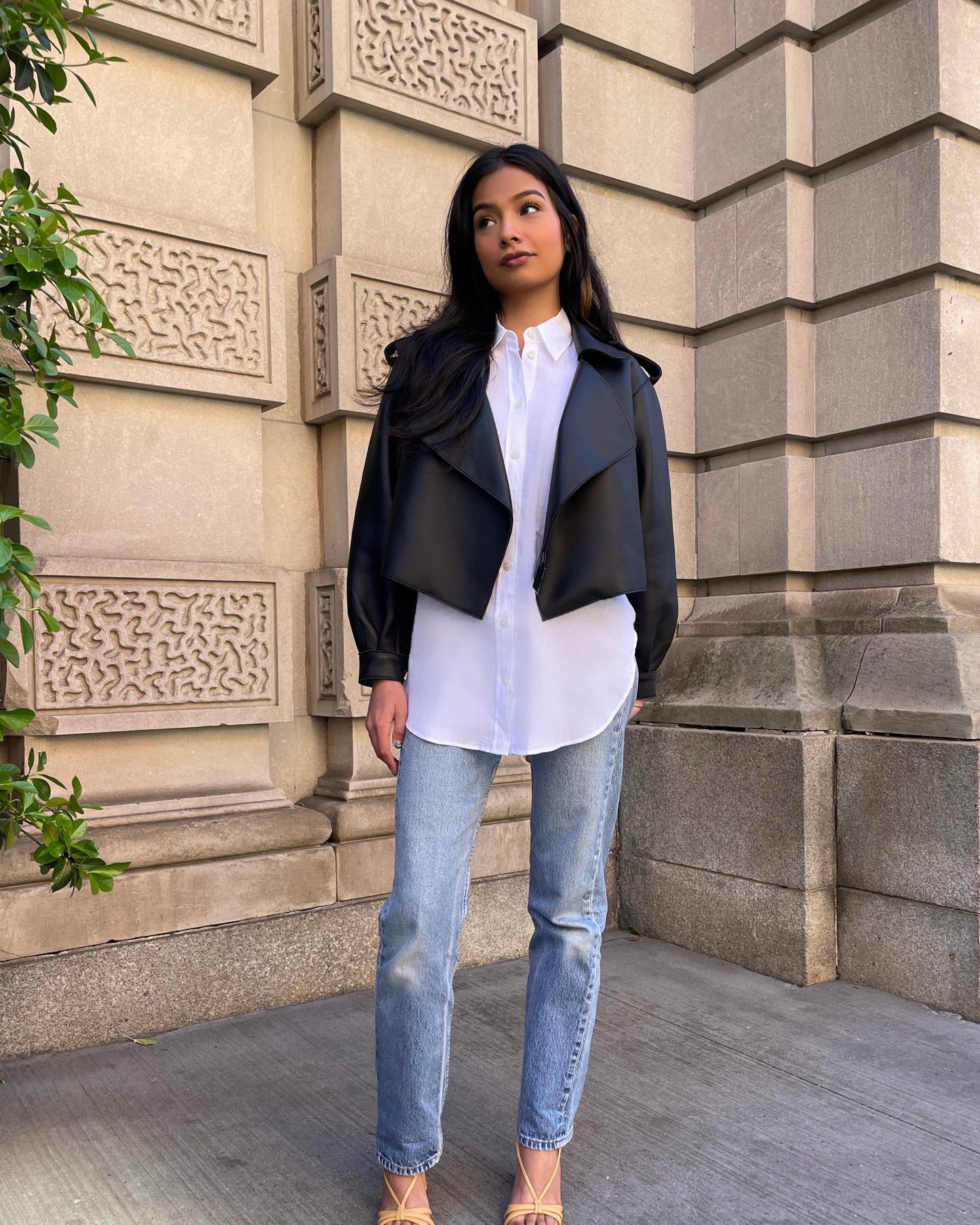 Dylan Leather Moto Jacket