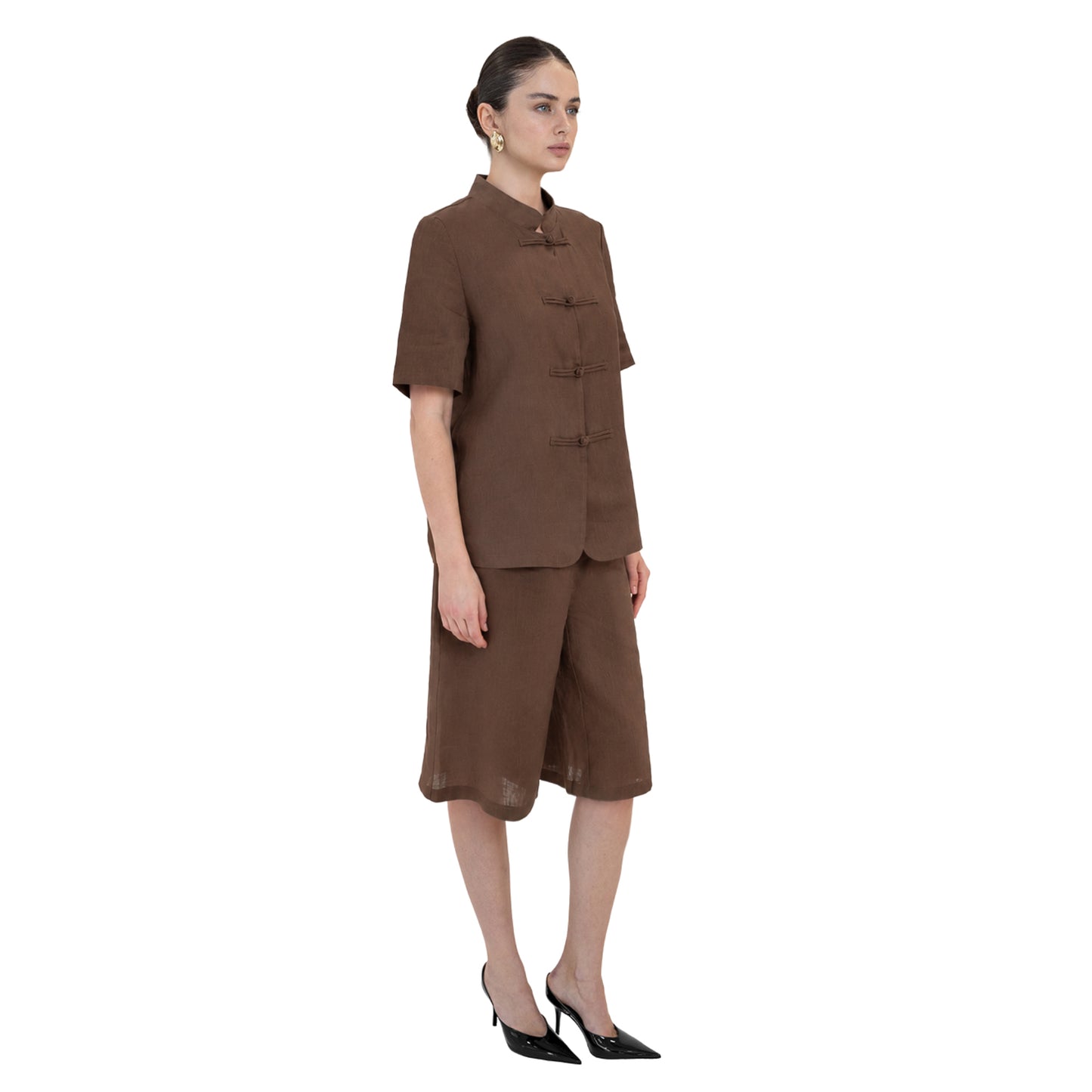 Carina Linen Mandarin Jacket