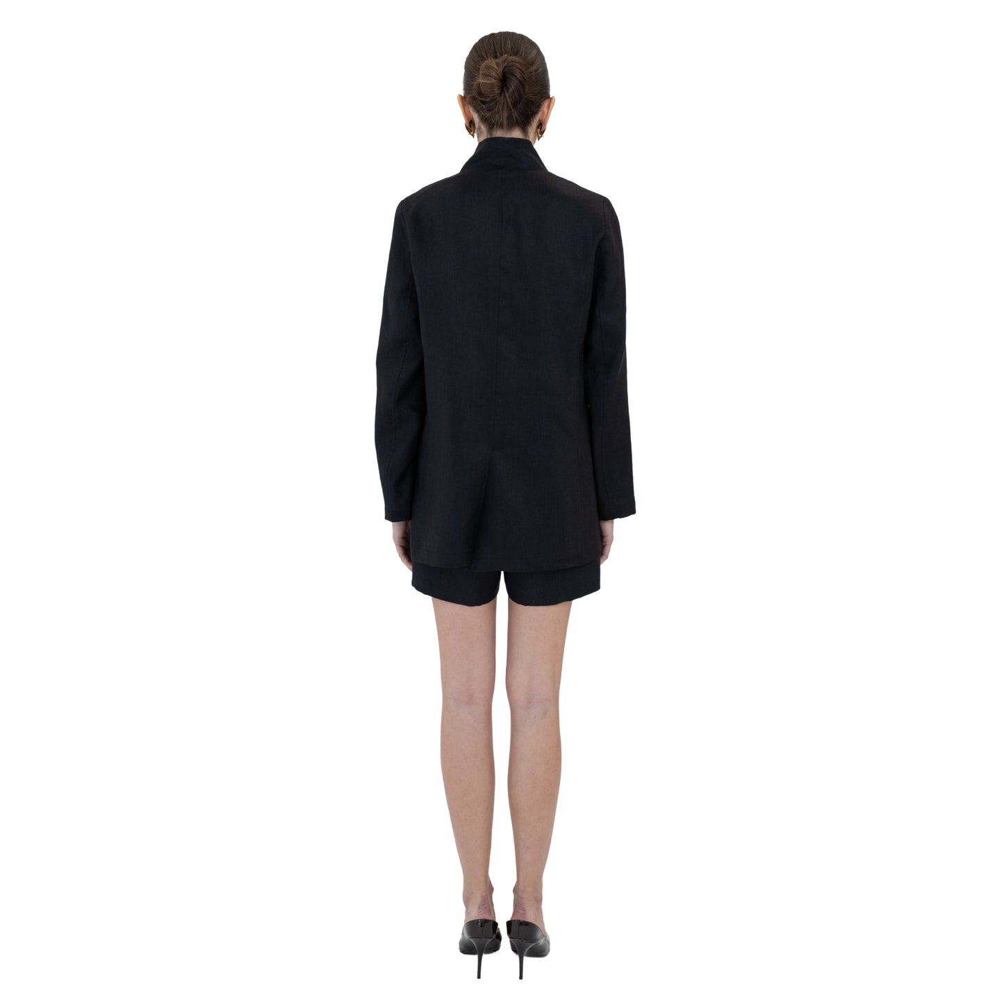 Sylvie Linen Mandarin Jacket